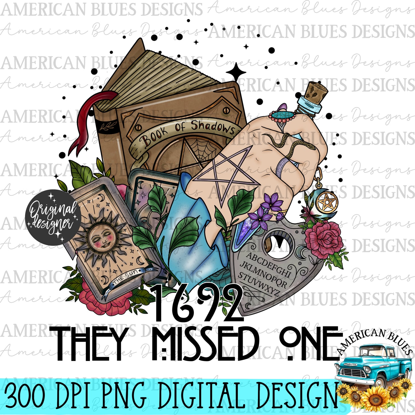 1692- They missed one digital design | American Blues Designs