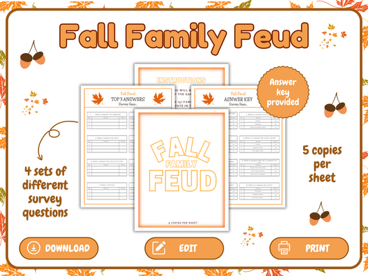 Fall Family Feud Game