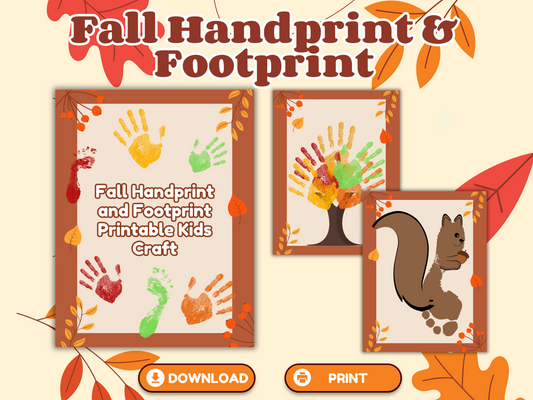 Fall Handprint & Footprint Craft