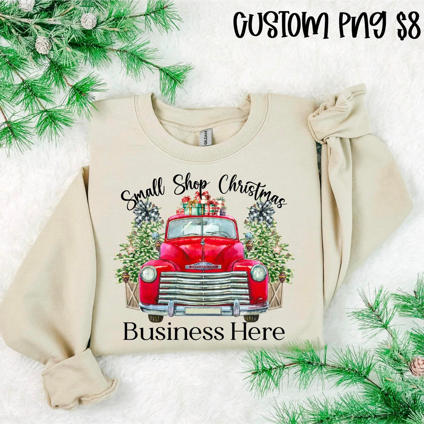 Small Shop Christmas- Customize with business name