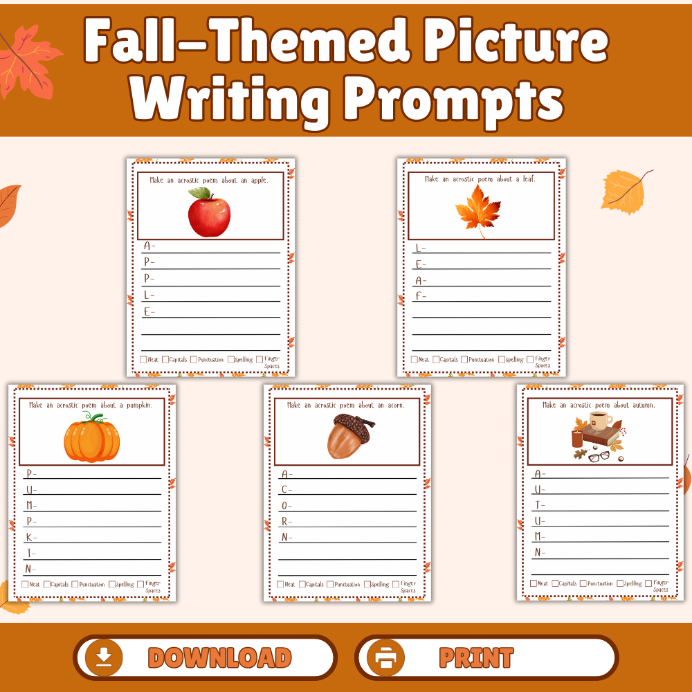 Fall-Themed Picture Writing Prompts