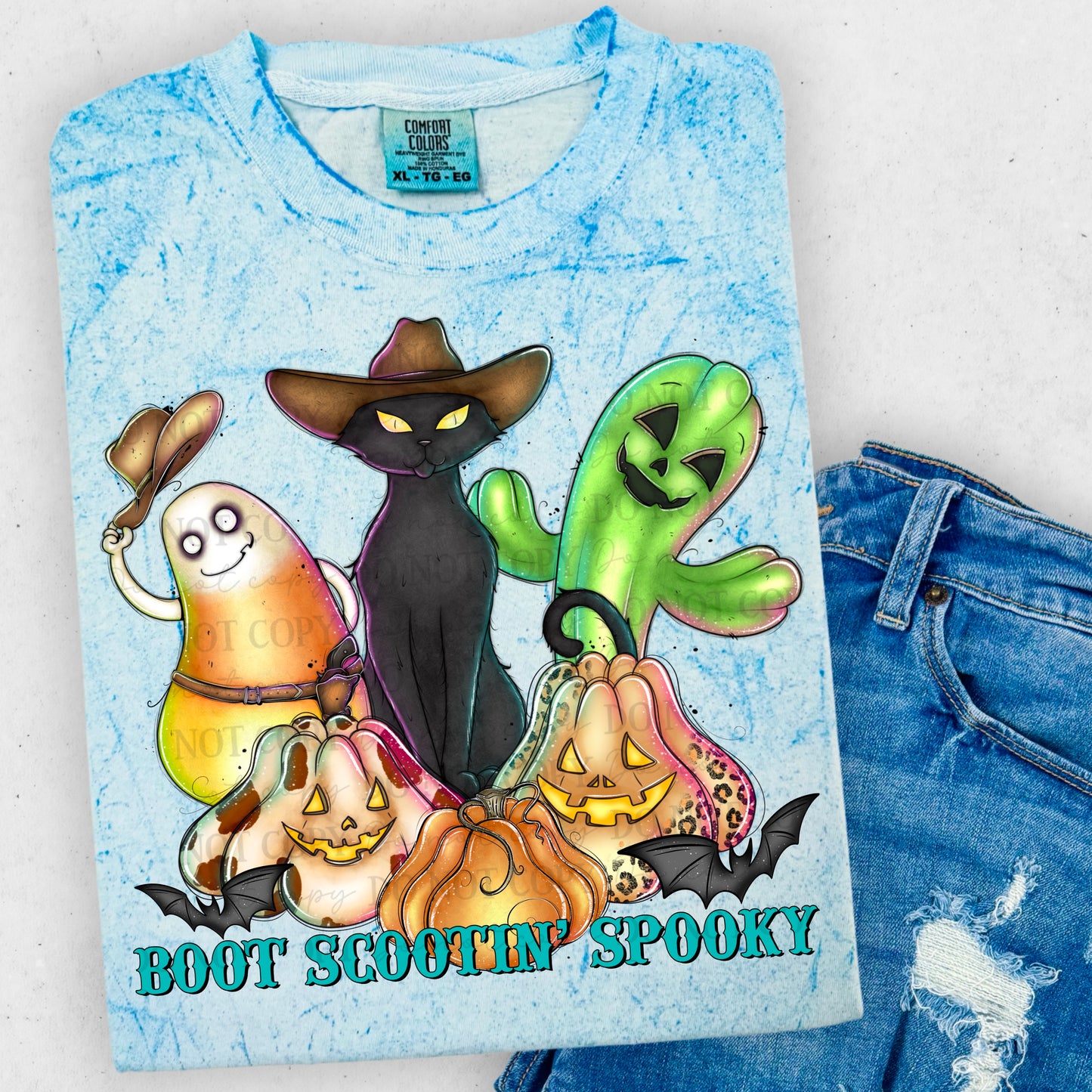 Boot Scootin’ Spooky digital design | American Blues Designs
