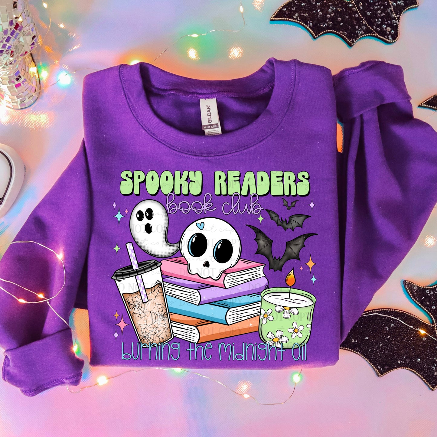 Spooky Readers Book Club digital design | American Blues Designs