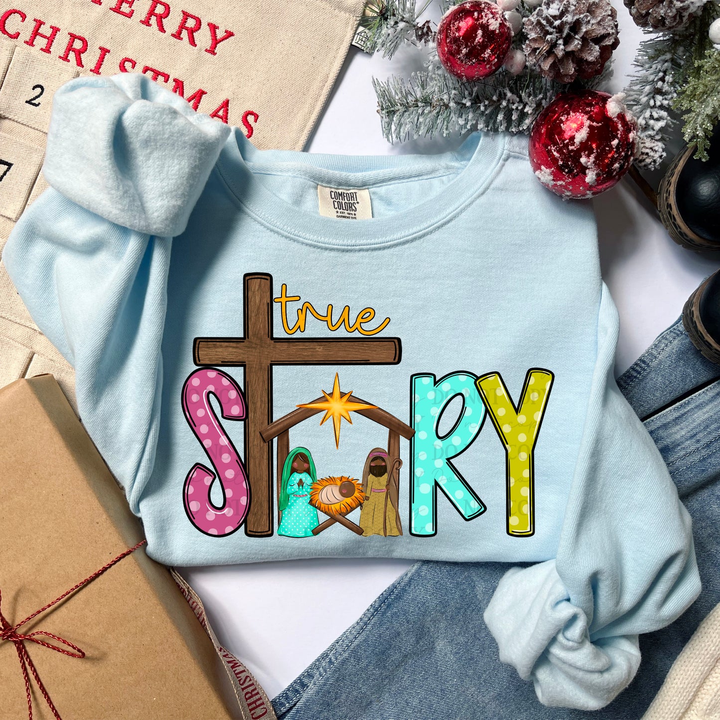 True Story- 3 skin color tones digital design | American Blues Designs