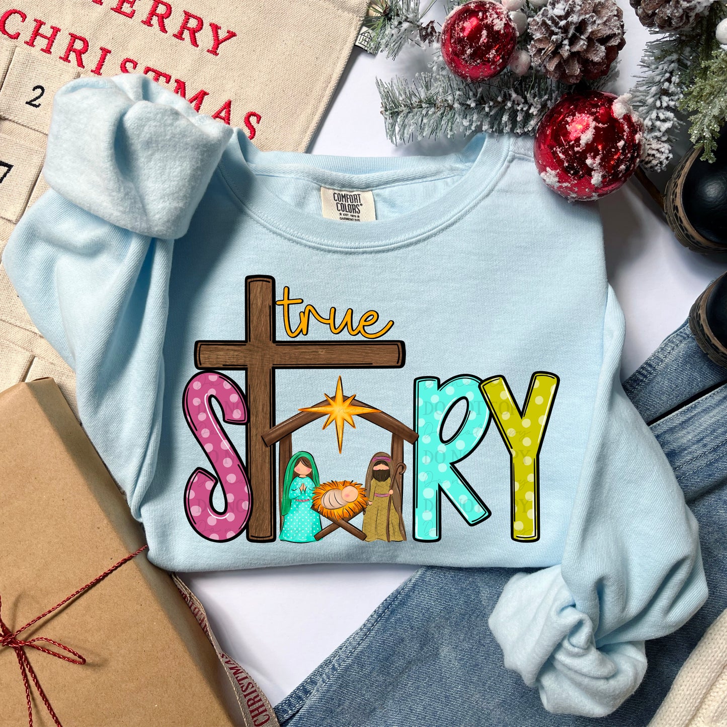 True Story- 3 skin color tones digital design | American Blues Designs