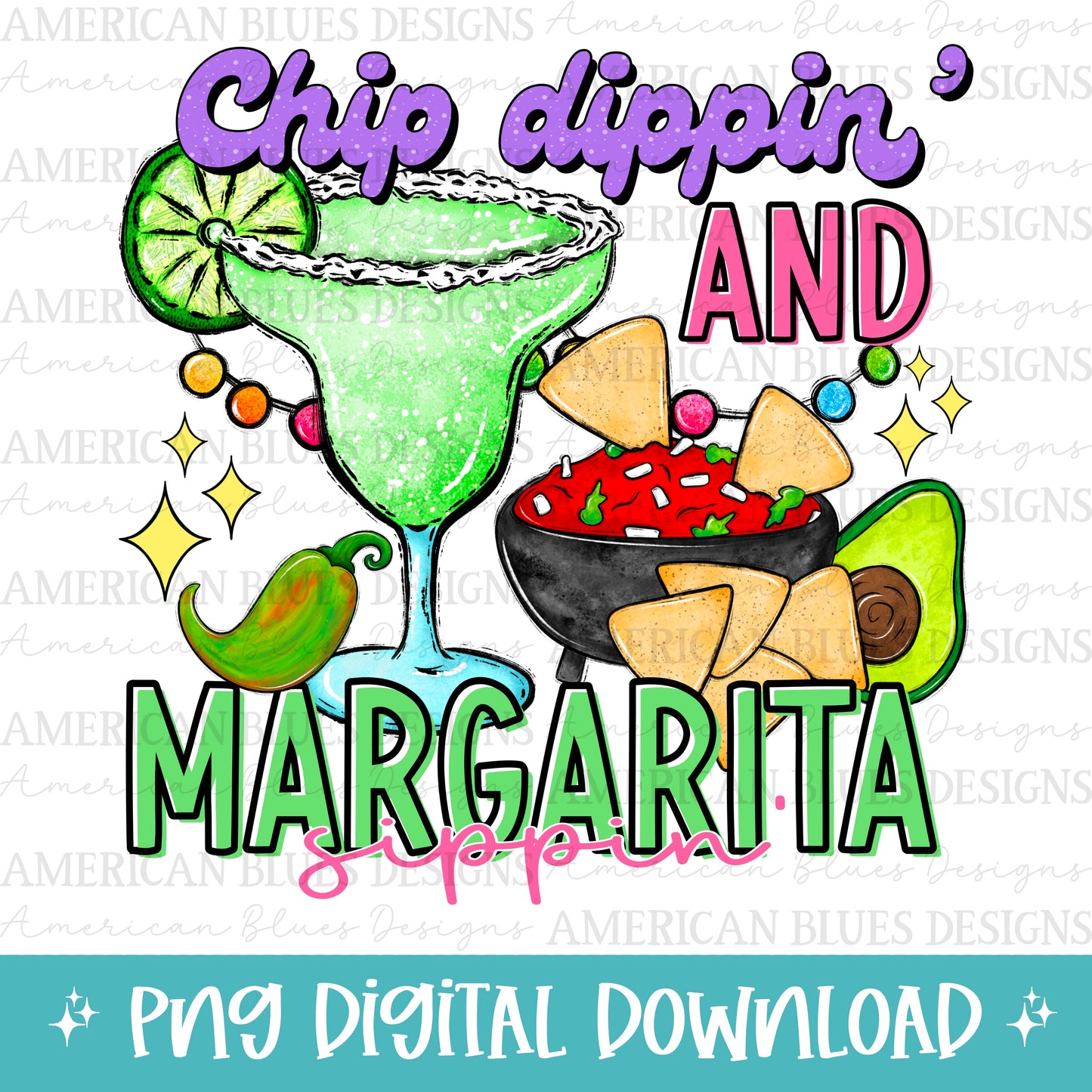 Chip dippin’ and margarita sippin’
