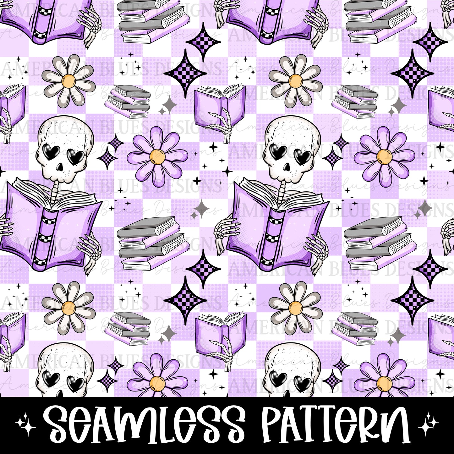 Suspect reading until 2am seamless pattern