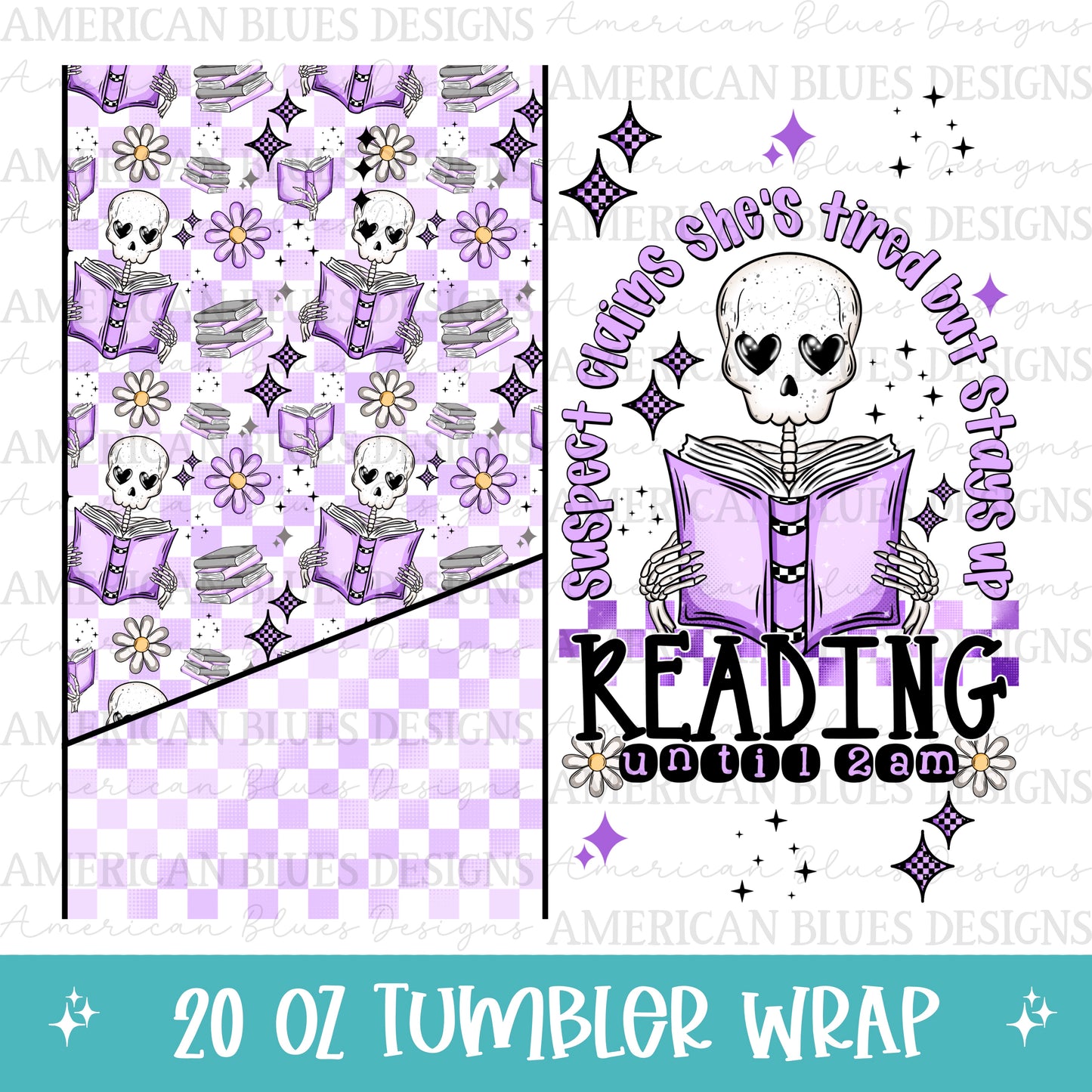 Suspect reading until 2am 20oz tumbler wrap