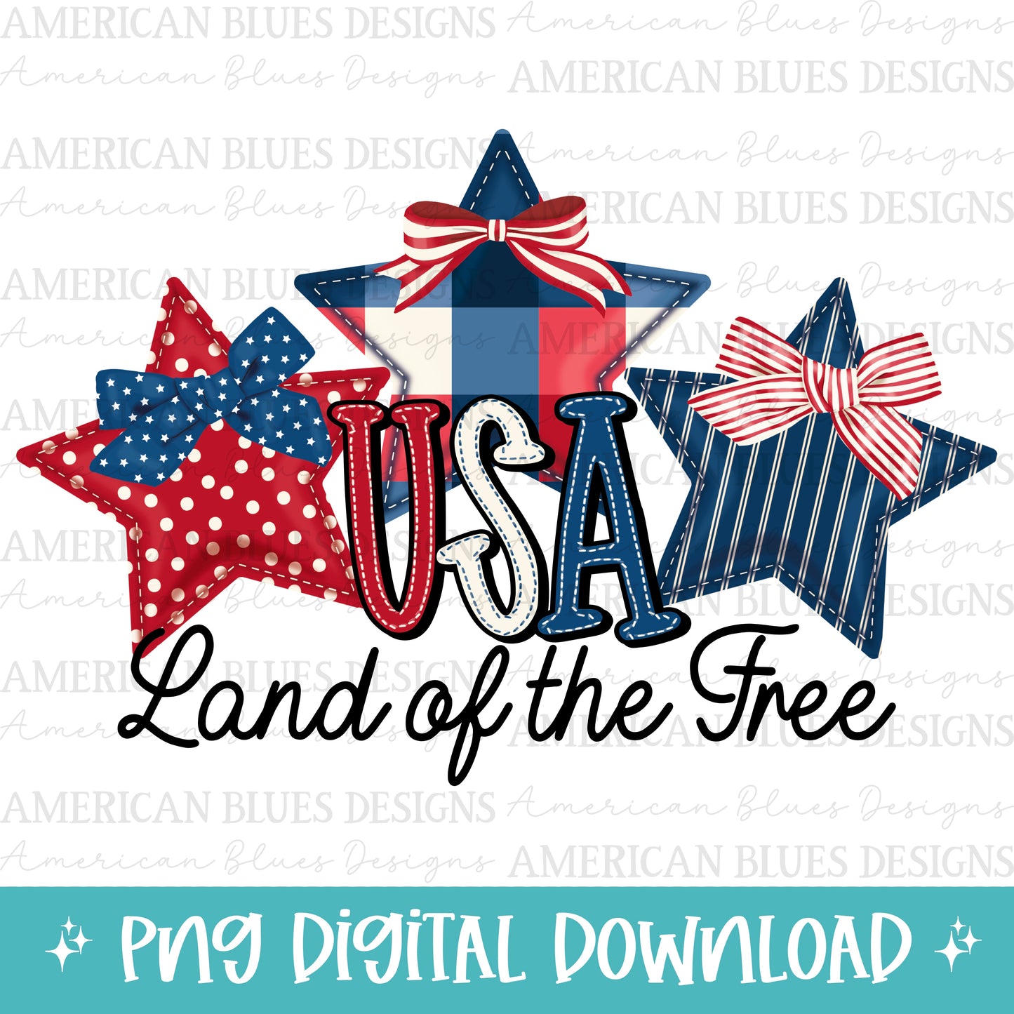 USA Land Of The Free stars