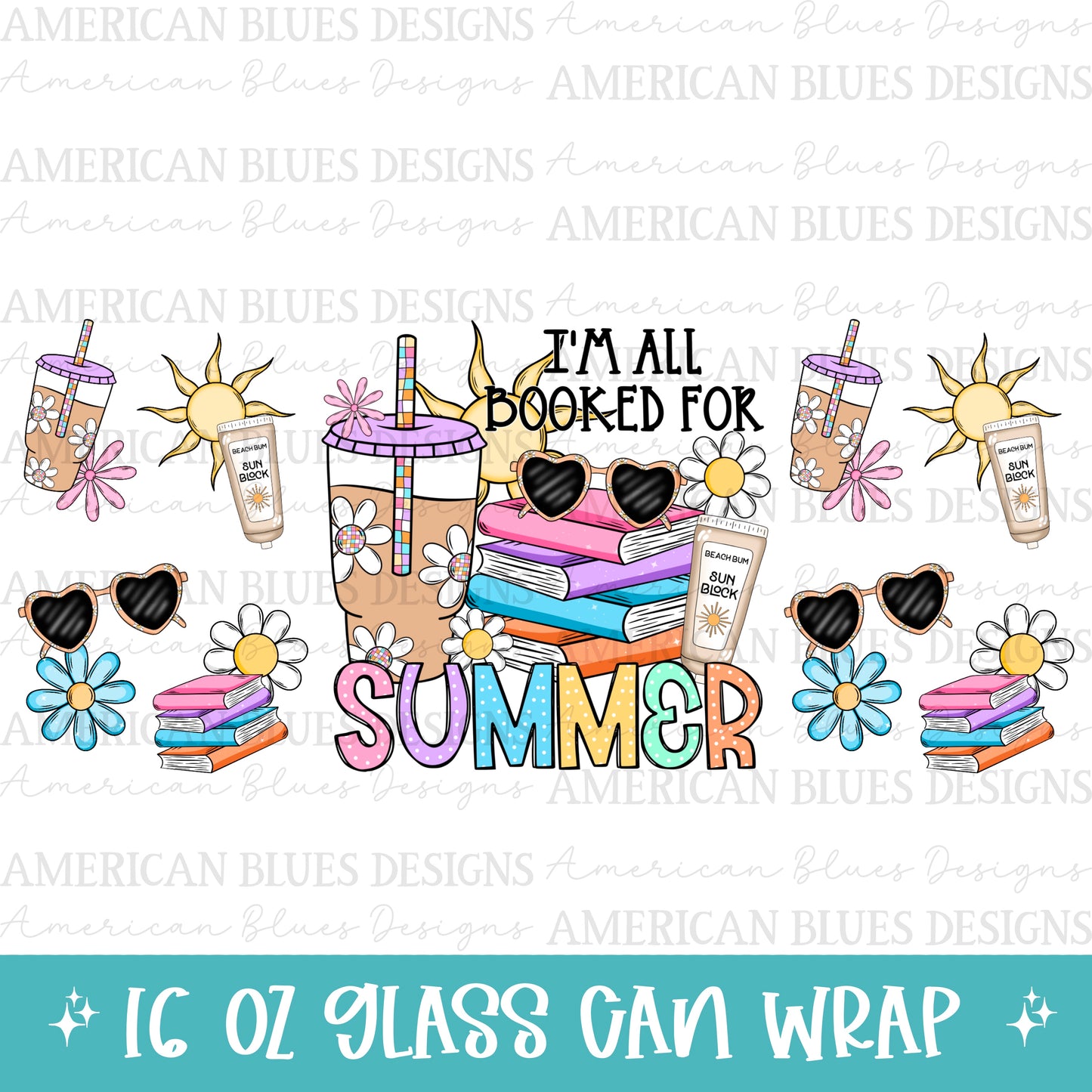 I’m all booked for Summer 16oz Libby wrap