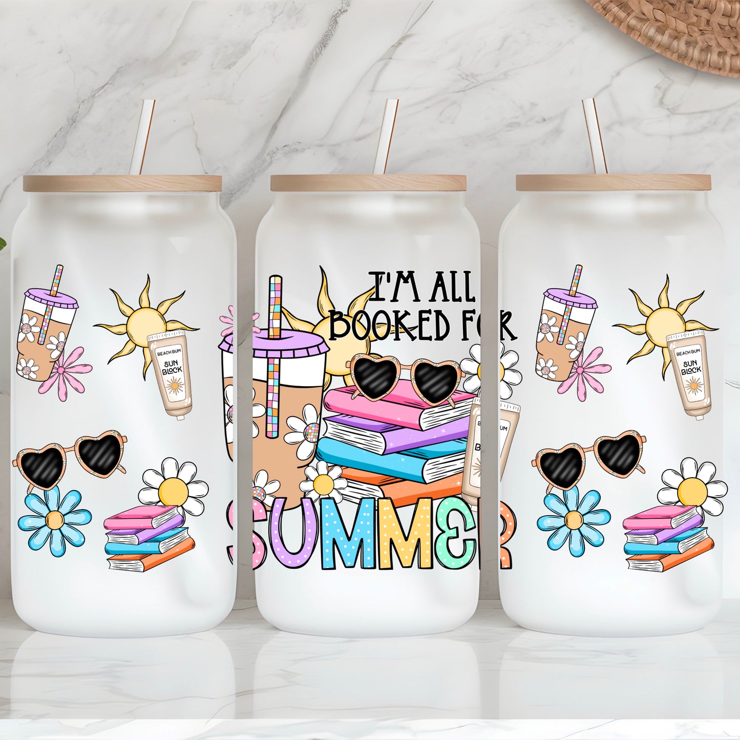 I’m all booked for Summer 16oz Libby wrap