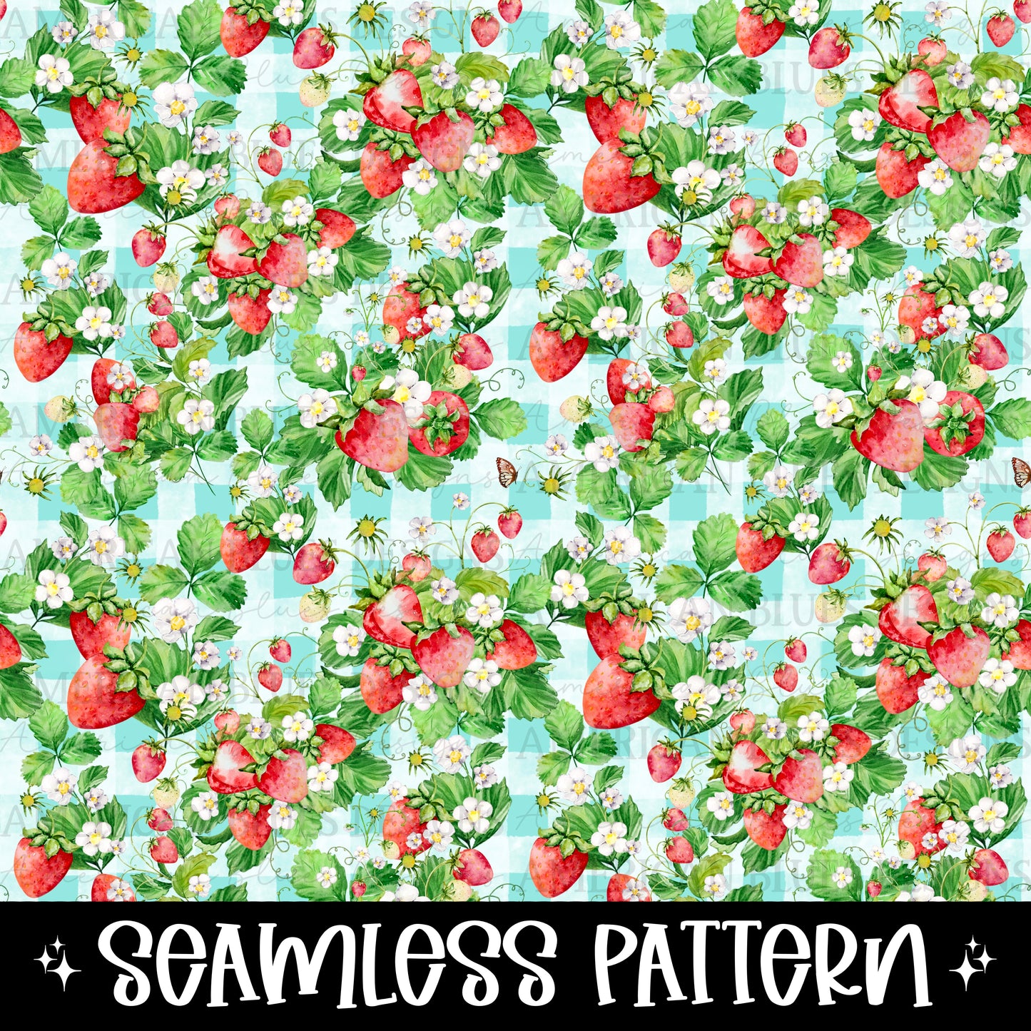 Strawberry Patch Seamless