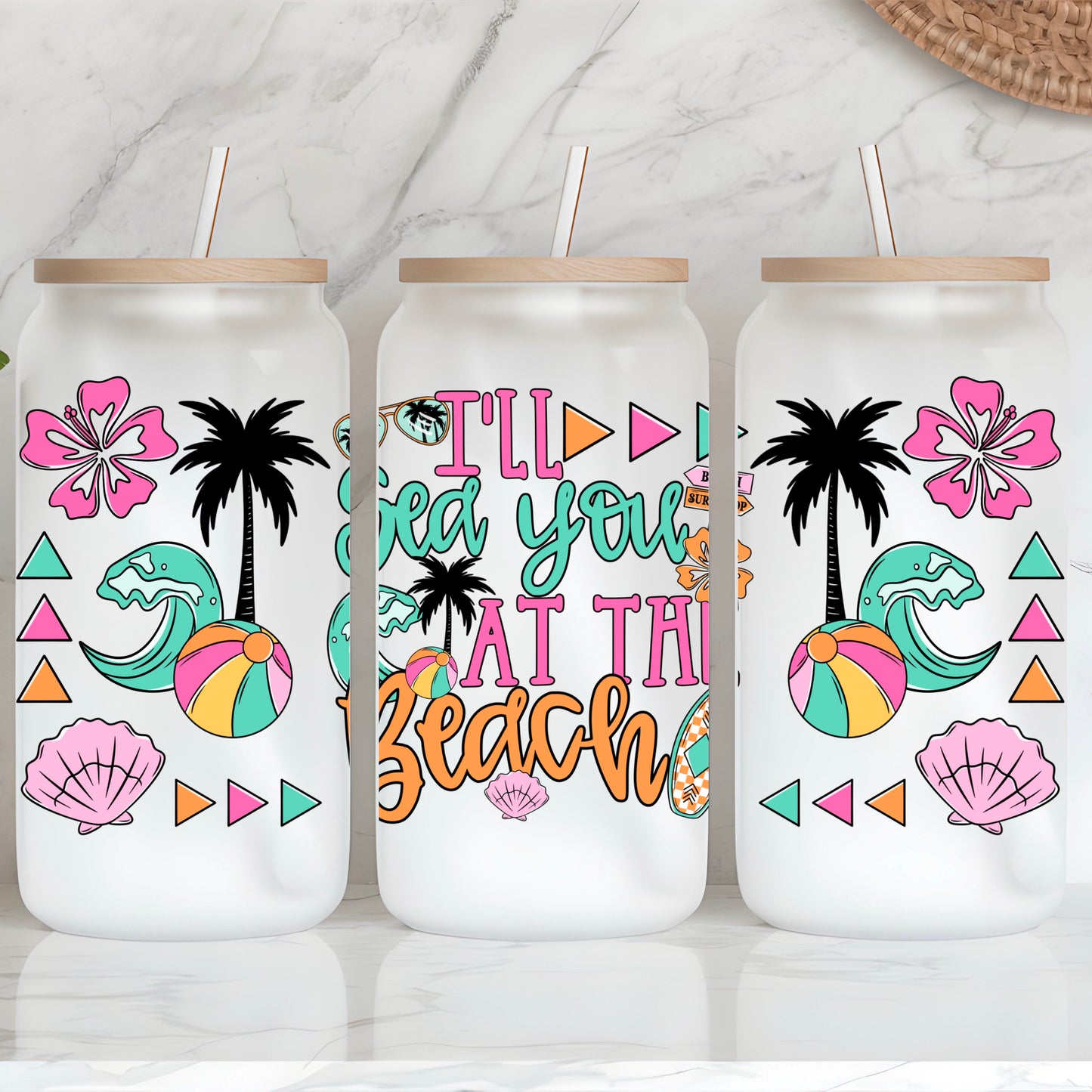 I’ll Sea you at the Beach 16oz Libby wrap
