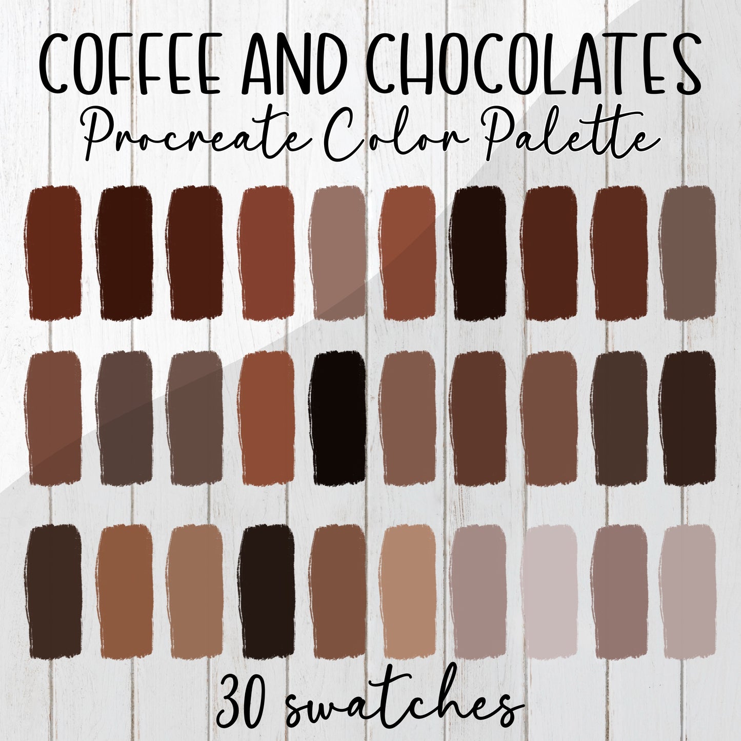 Coffee & Chocolates Procreate color palette