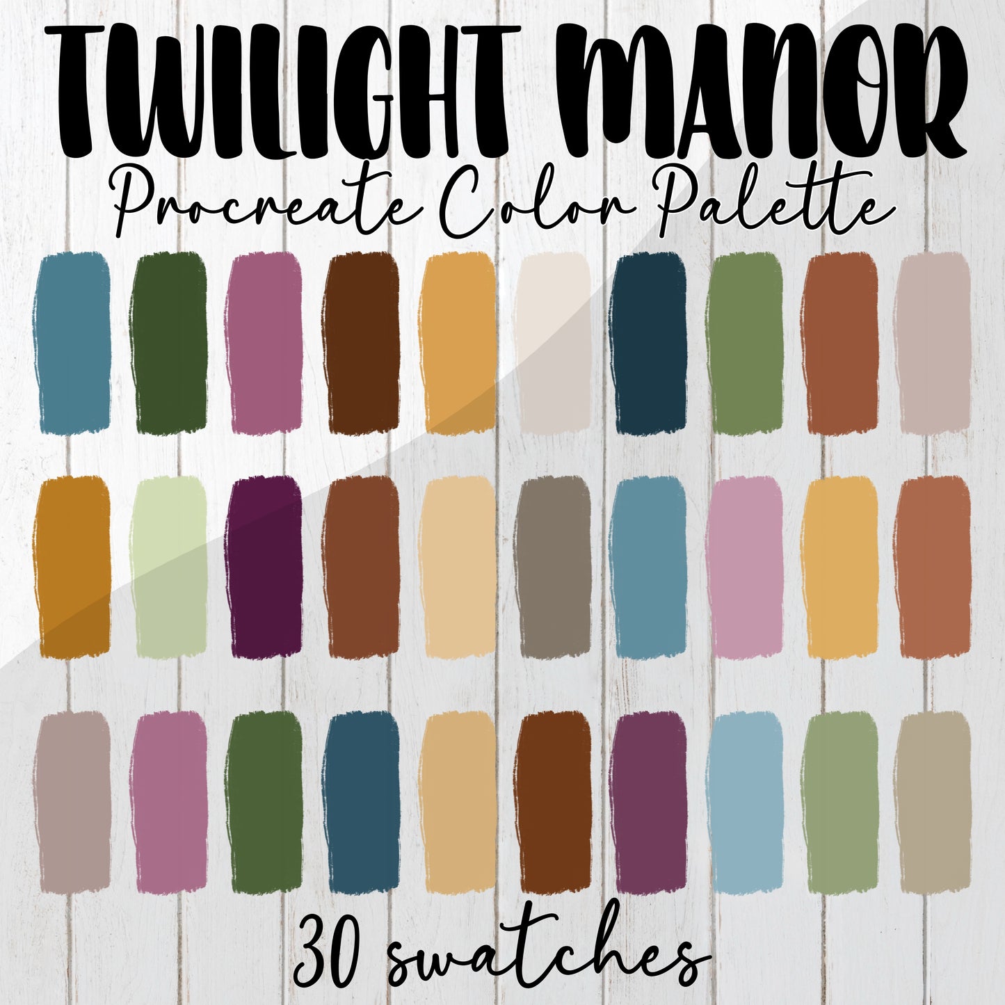Twilight Manor Procreate color palette