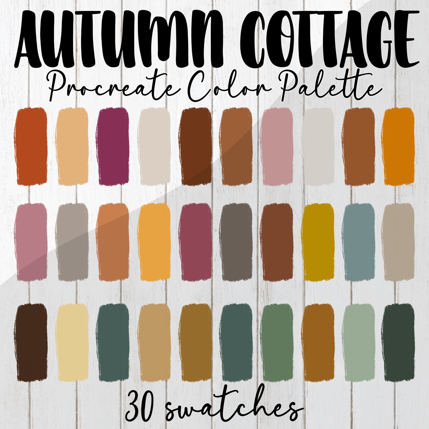 Autumn Cottage Procreate color palette
