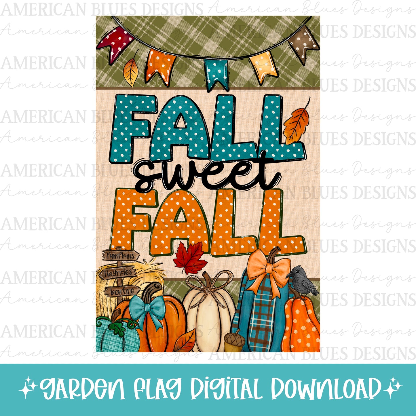 Fall Sweet Fall Garden Flag 12x18