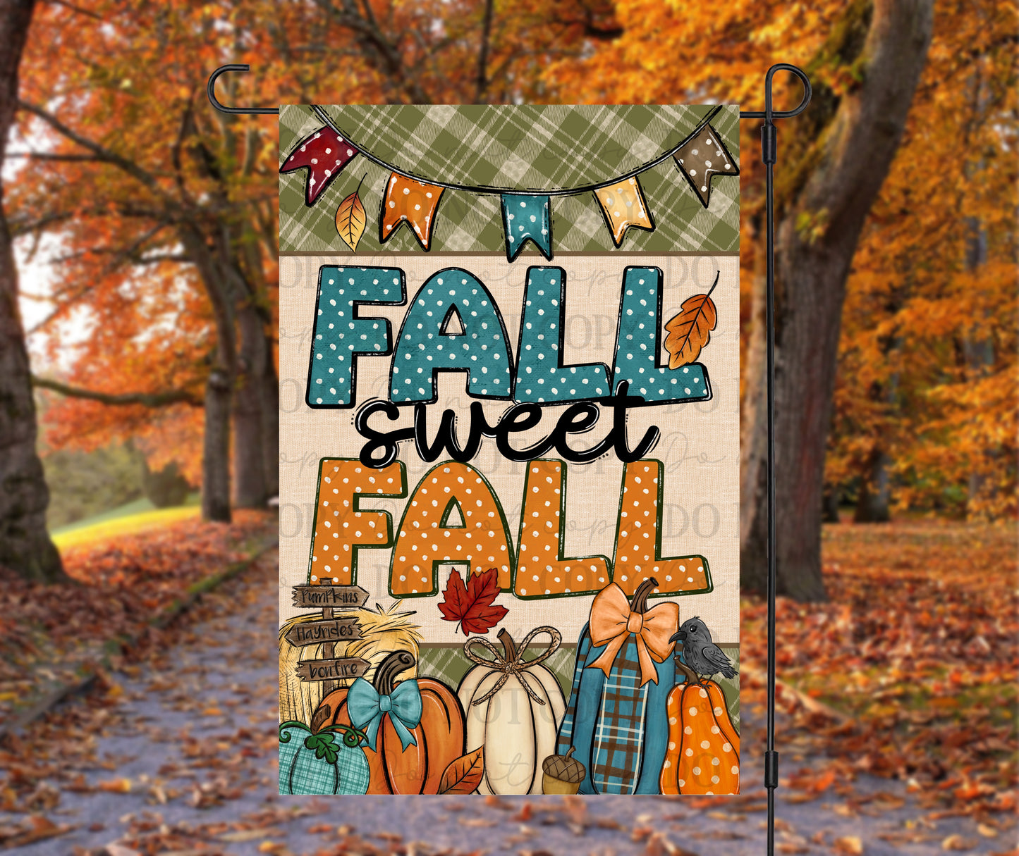 Fall Sweet Fall Garden Flag 12x18