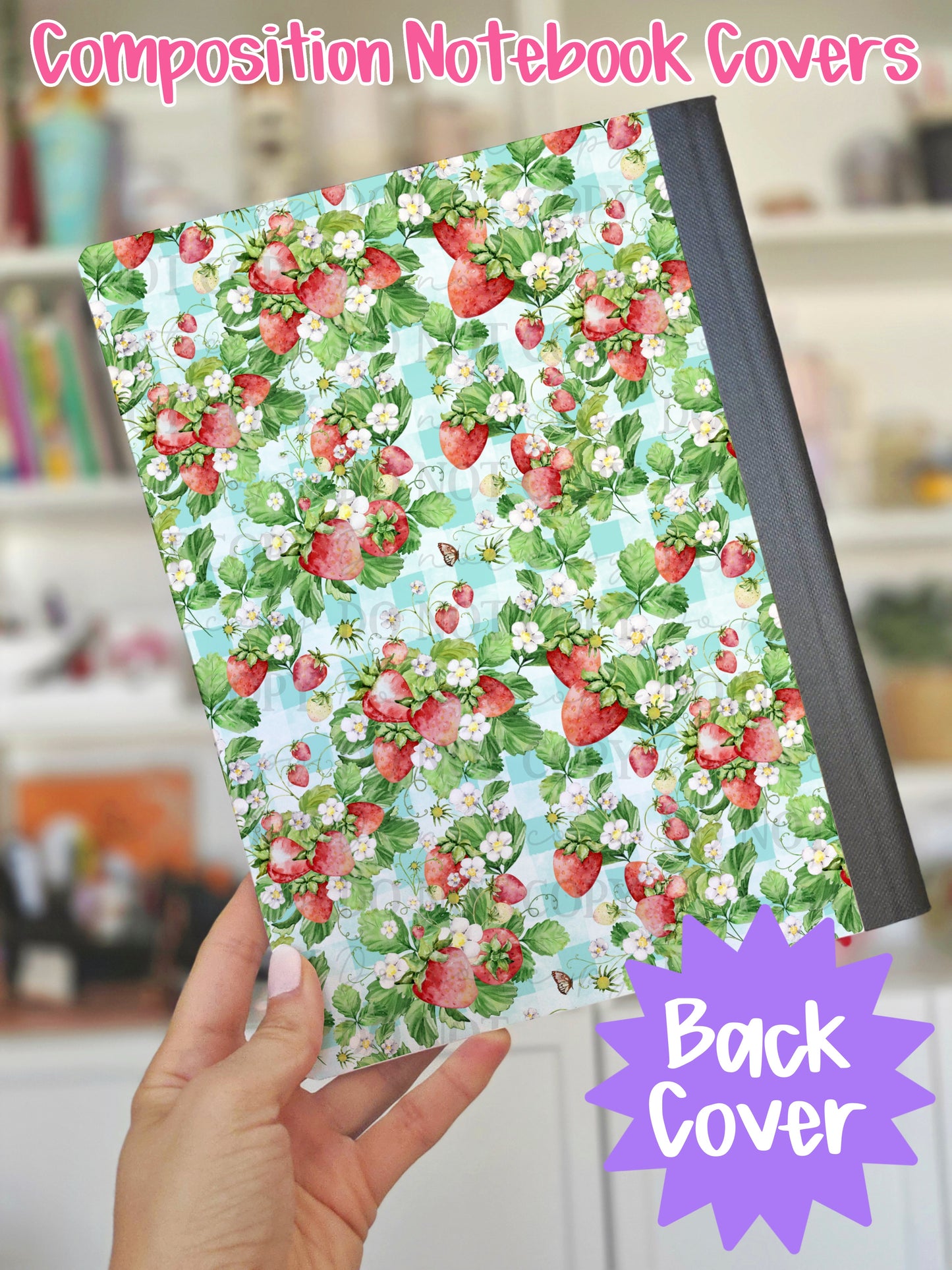 Strawberry Fields Composition Notebook Cover