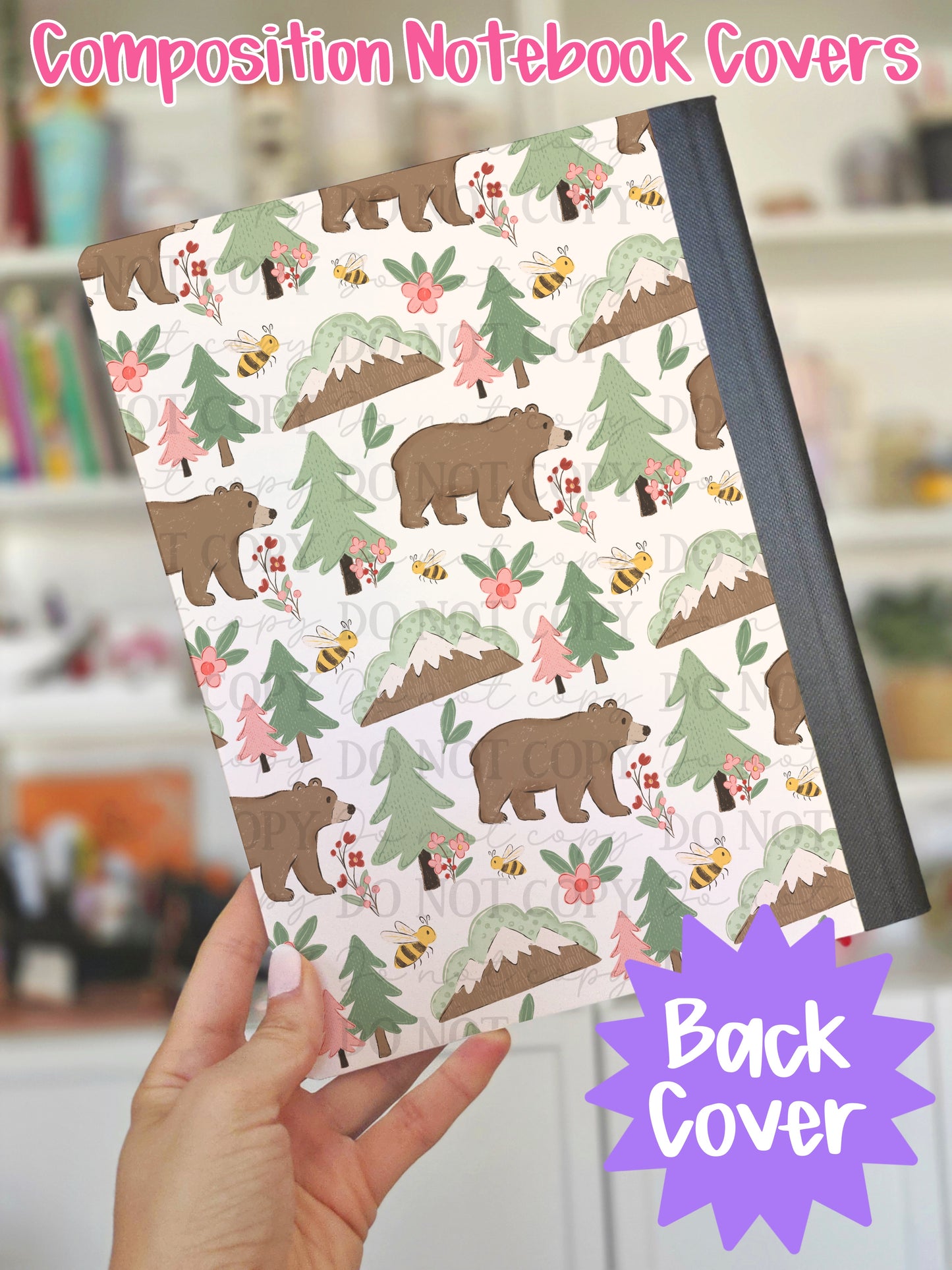 Bear Mountain Composition Notebook Cover