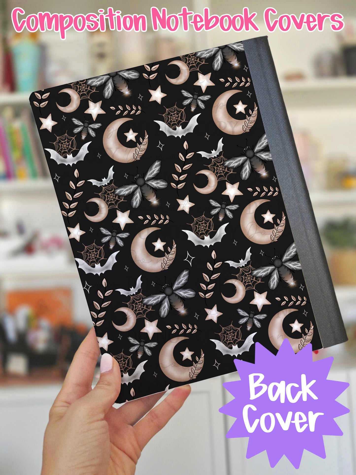 Spooky Firefly Composition Notebook Cover