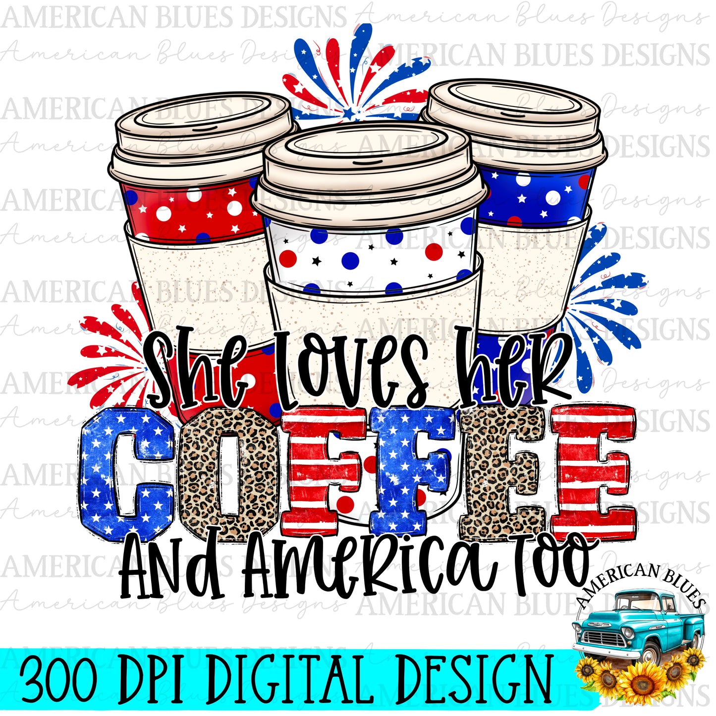 She loves her coffee and America too