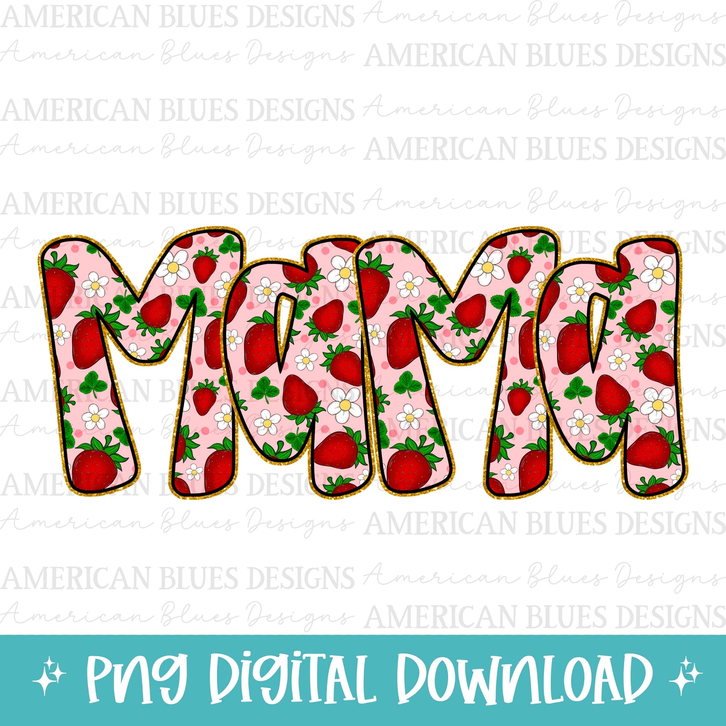 Mama Strawberry Print