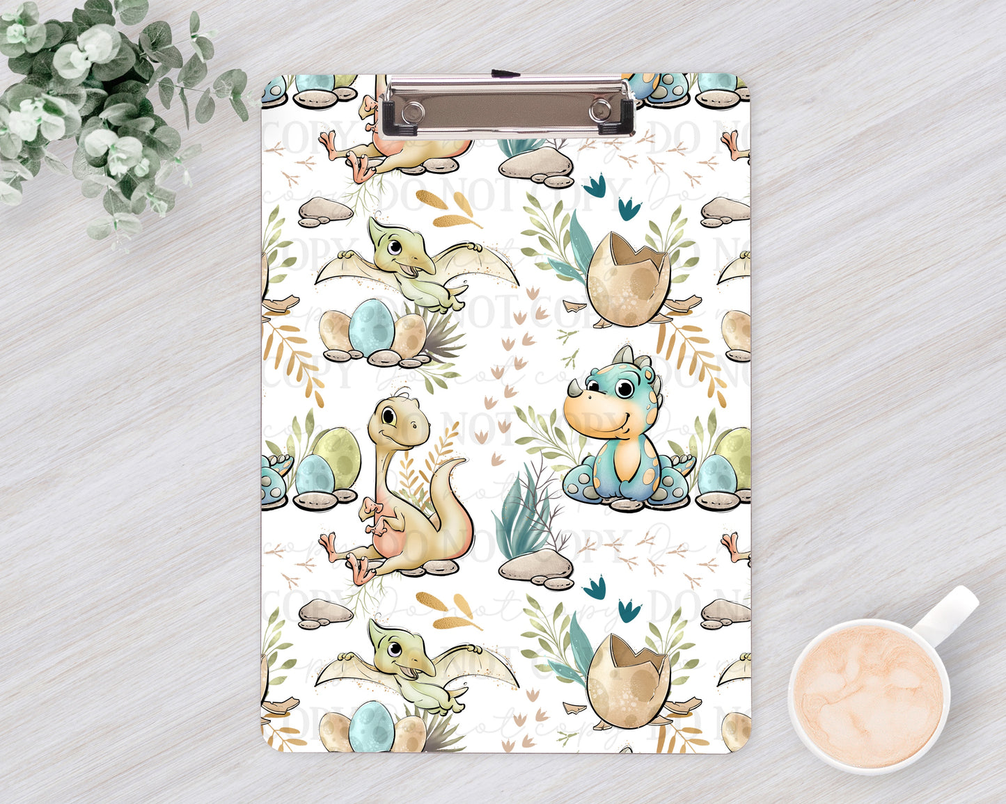 Cute Dinos seamless pattern