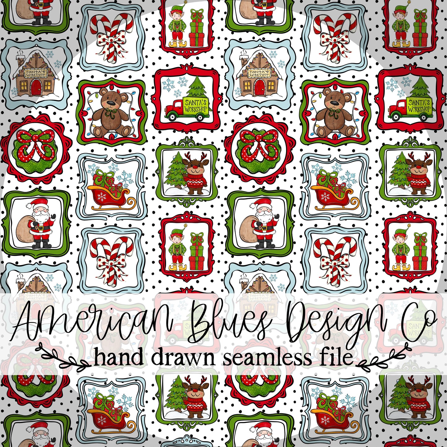 Santa’s Workshop 3 skin tones seamless