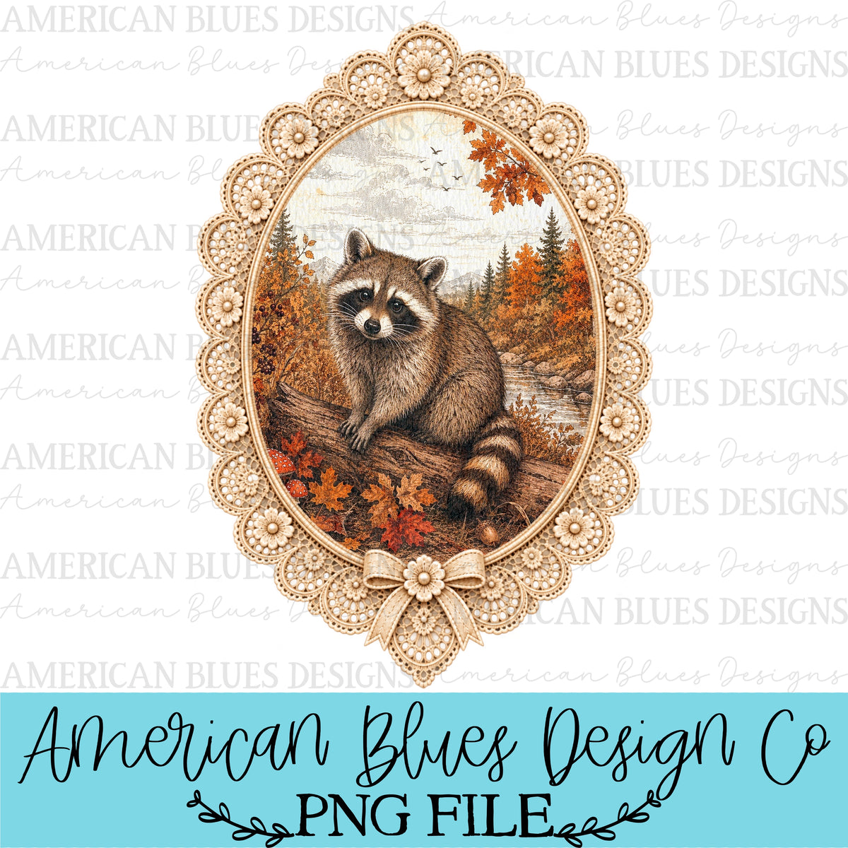 Raccoon Autumn Folklore