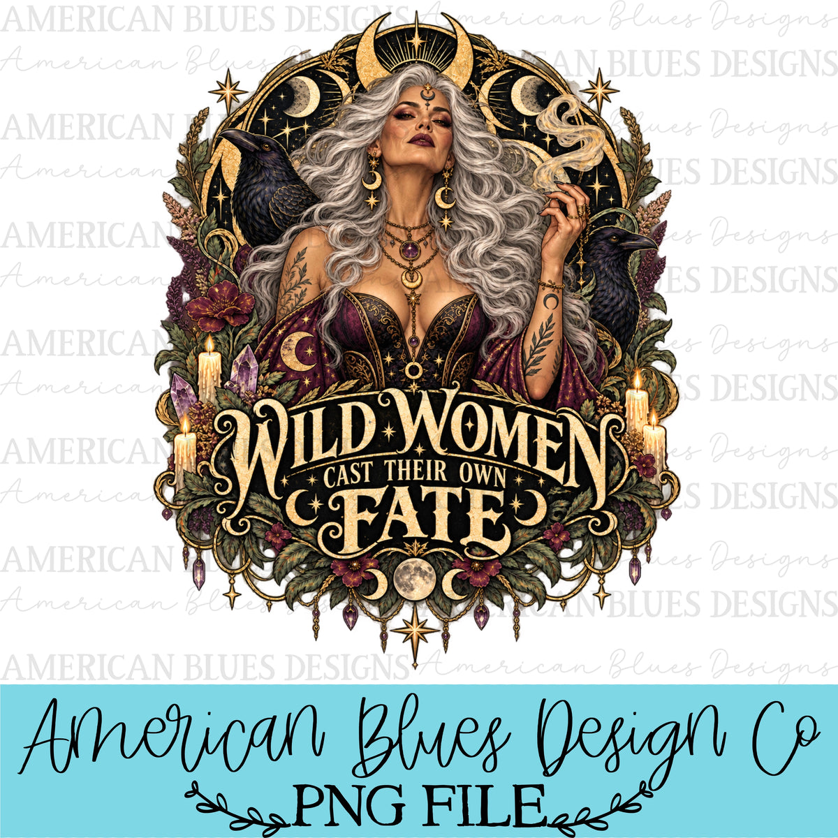 Wild Women Cast Their Own Fate silver hair