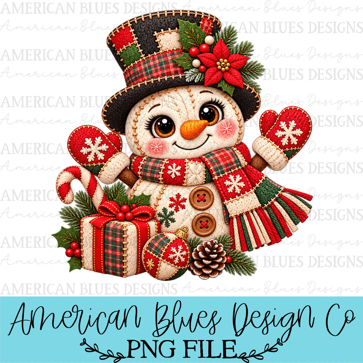 Snowman Christmas Cozy Stitches