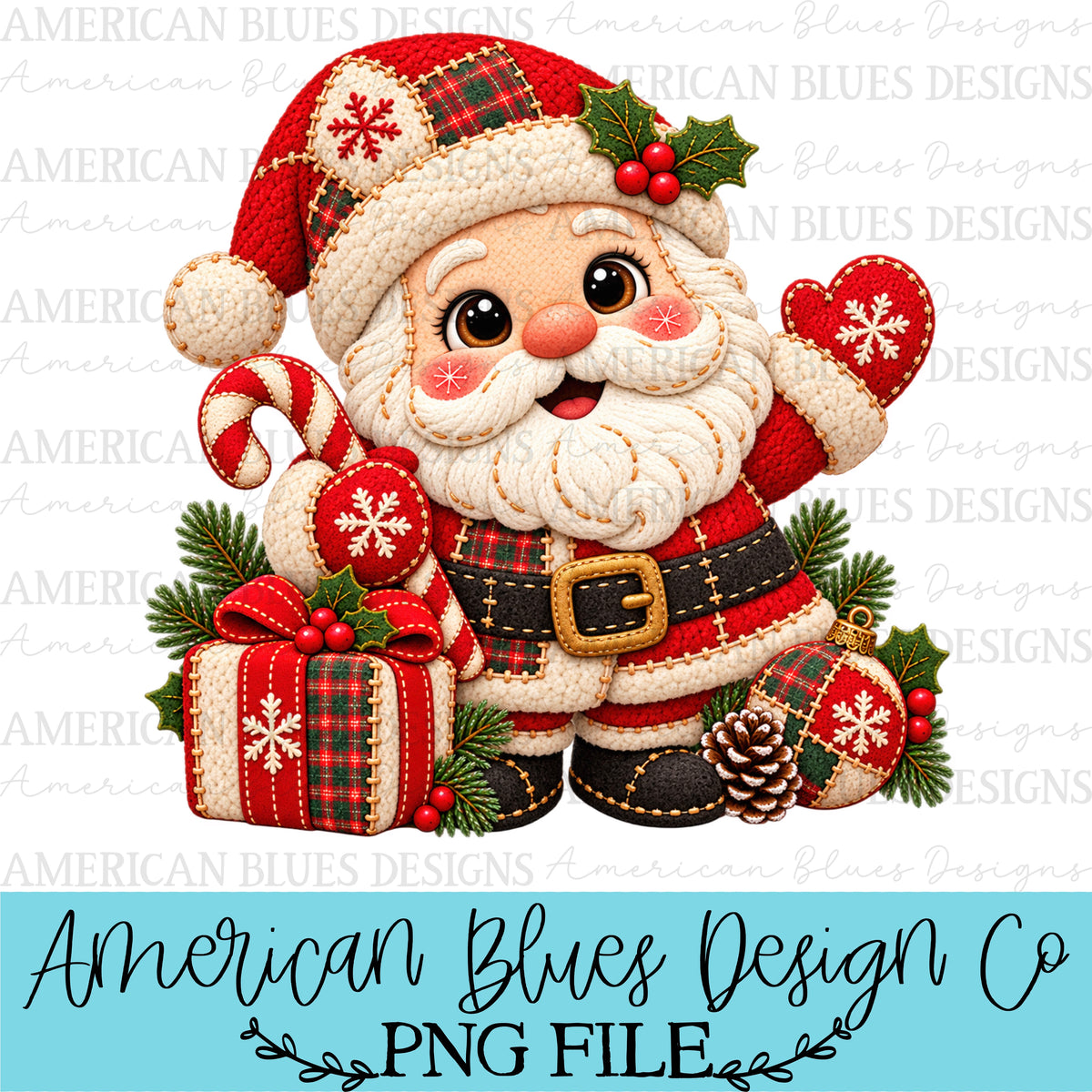 Santa Claus Christmas Cozy Stitches