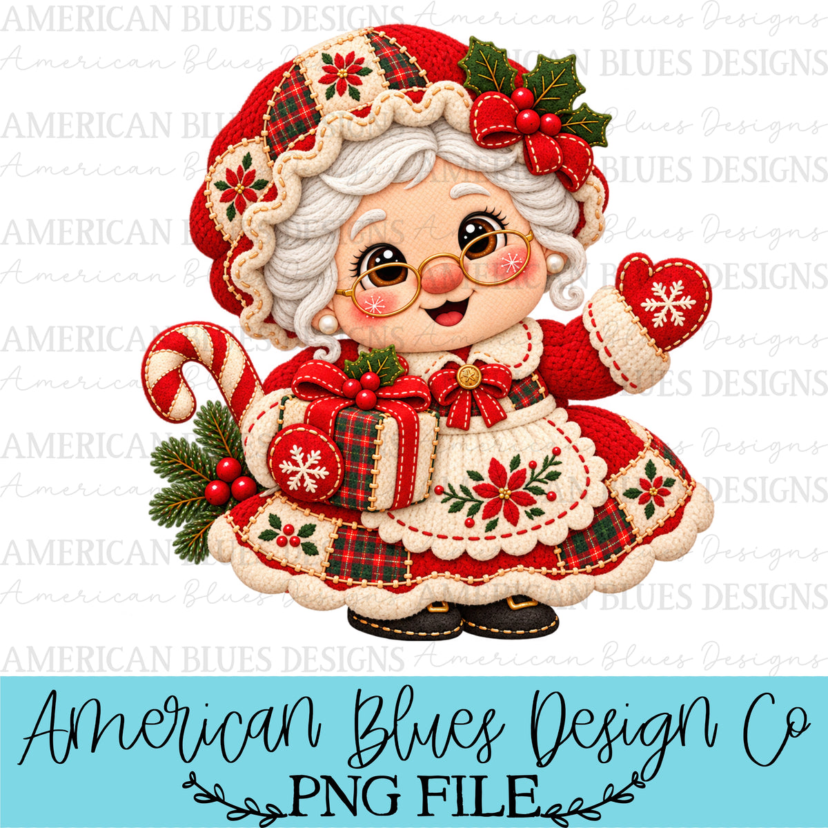 Mrs. Claus Christmas Cozy Stitches