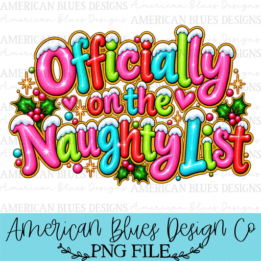 Officially on the Naughty List — Holly Jolly Doodles