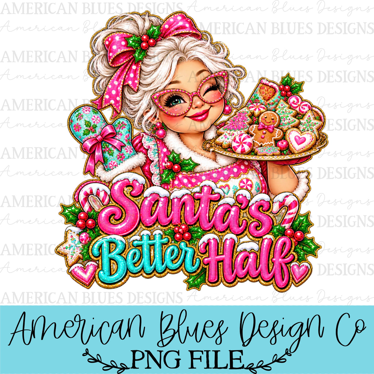 Santa’s better half — Holly Jolly Doodles