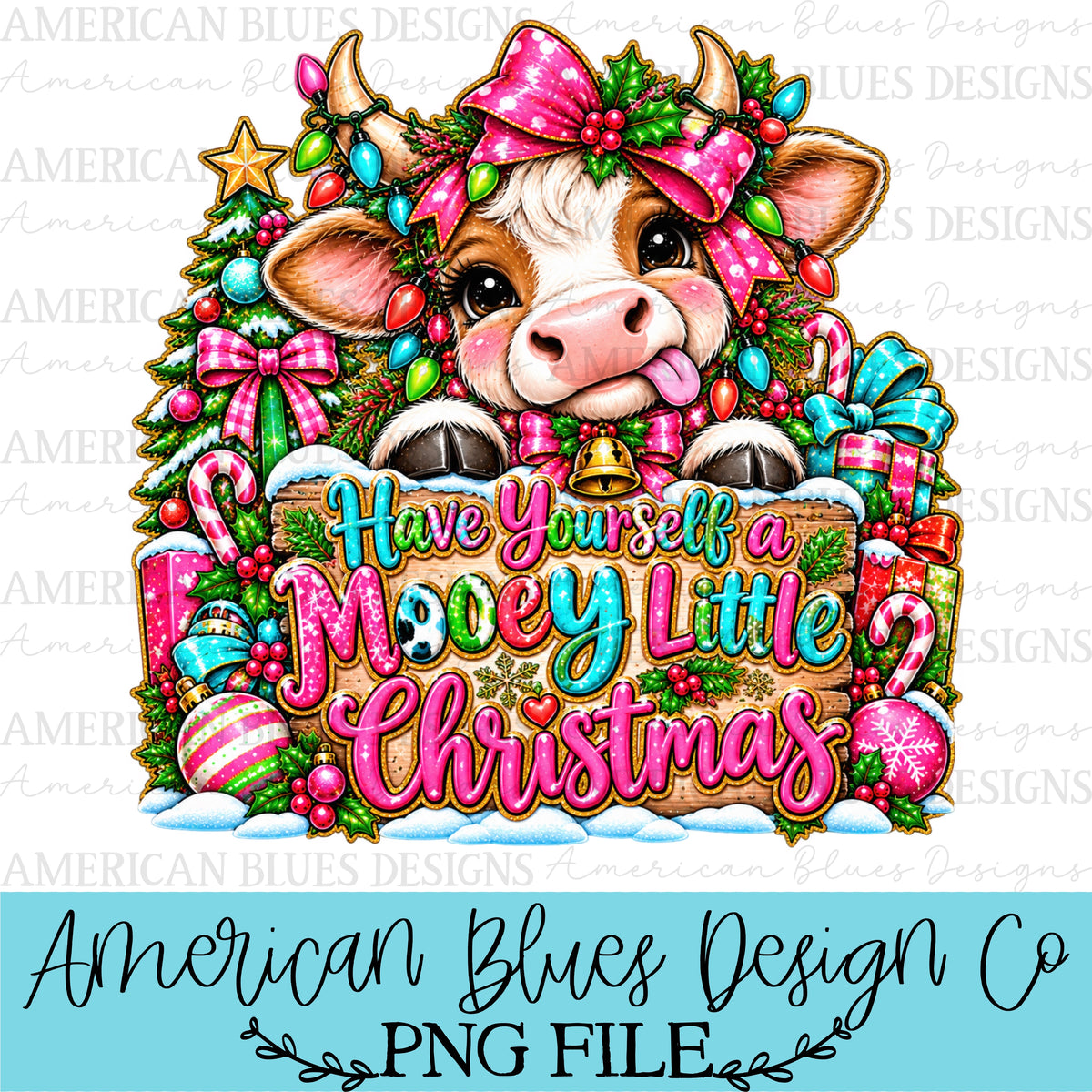 Have yourself a Mooey Little Christmas — Holly Jolly Doodles