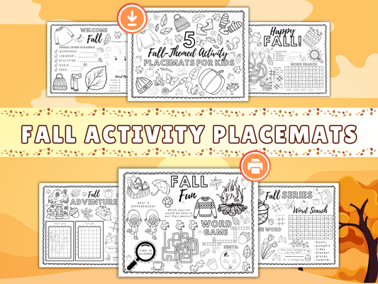 Fall Activity Placemats