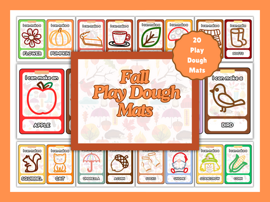 Fall Play Dough Mats