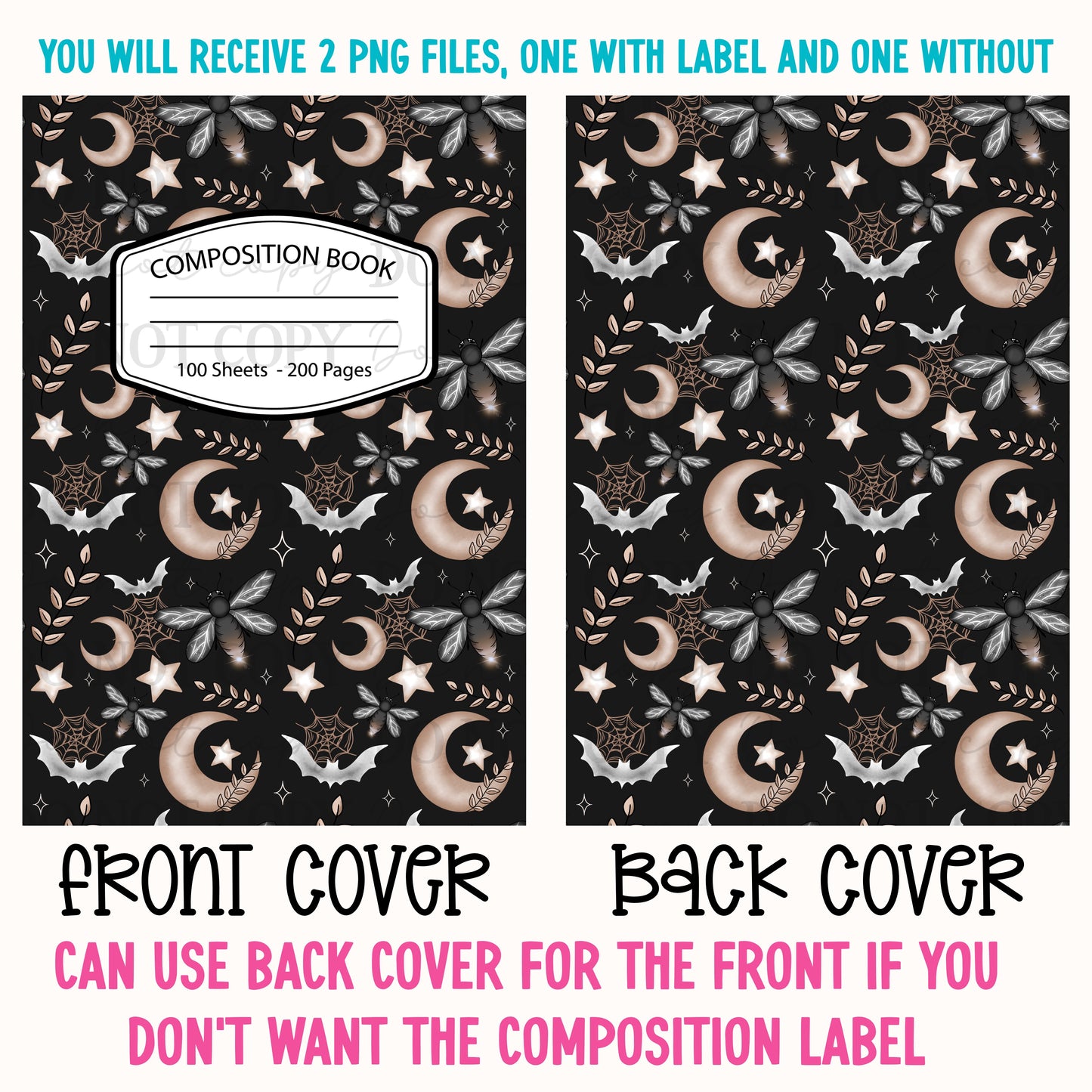 Spooky Firefly Composition Notebook Cover