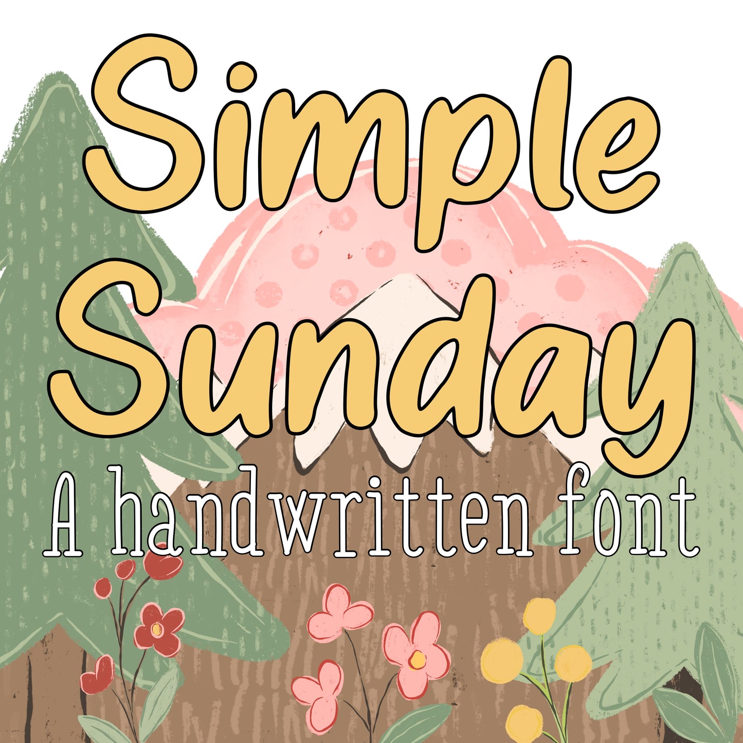 Simple Sunday Handwritten Font