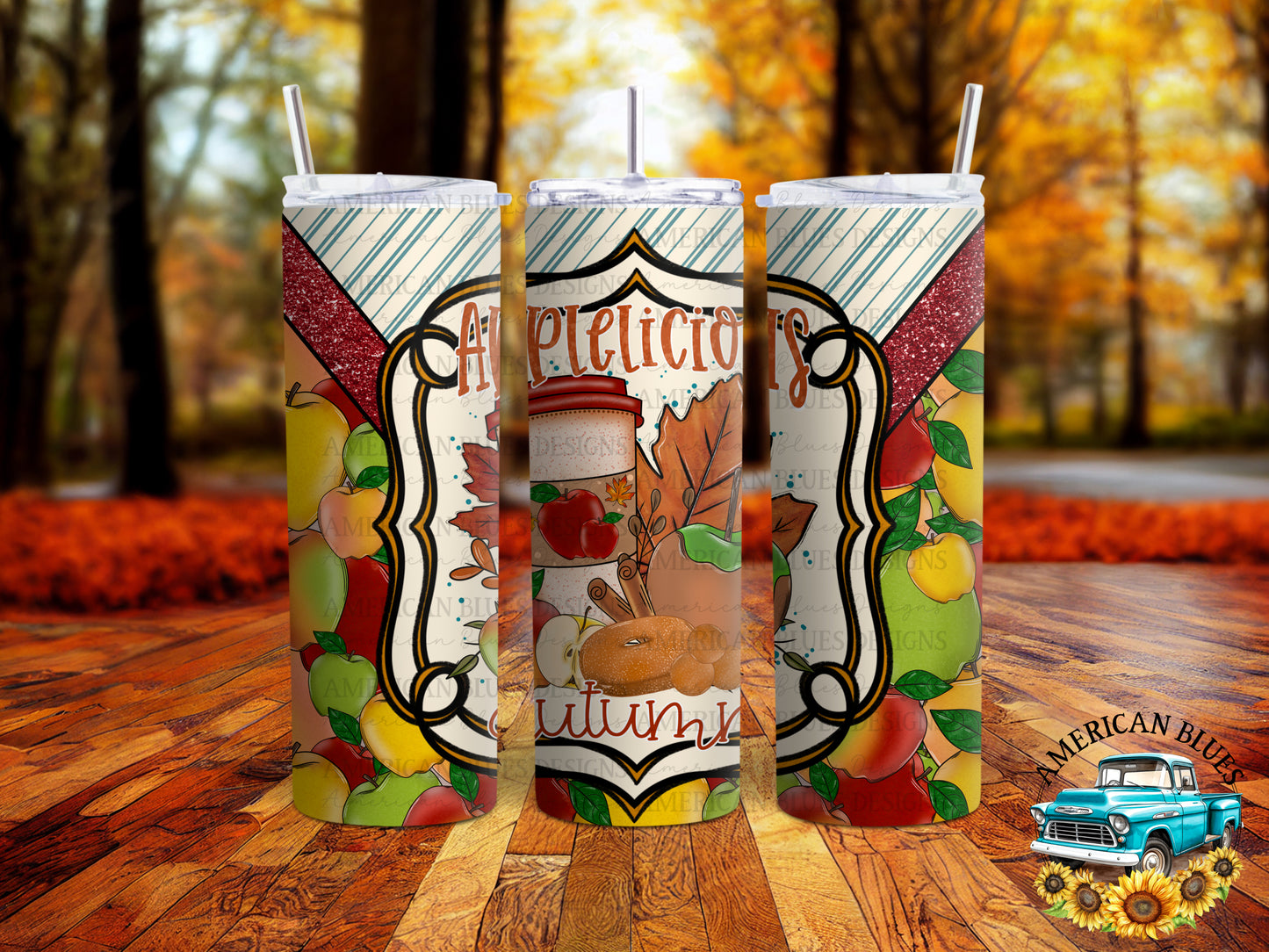 Applelicious Autumn- 20 oz wrap | American Blues Designs