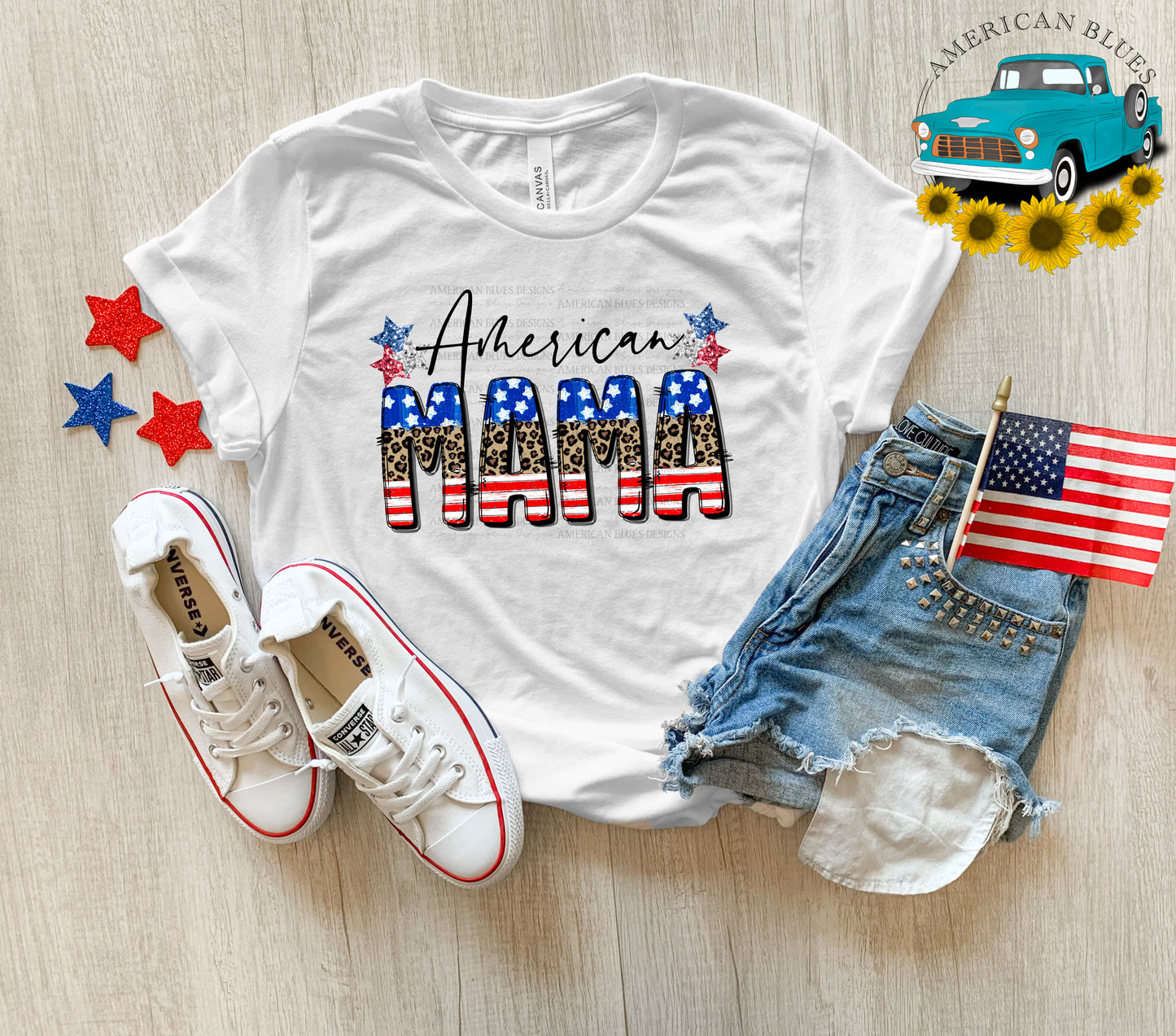 American Mama-cheetah flag