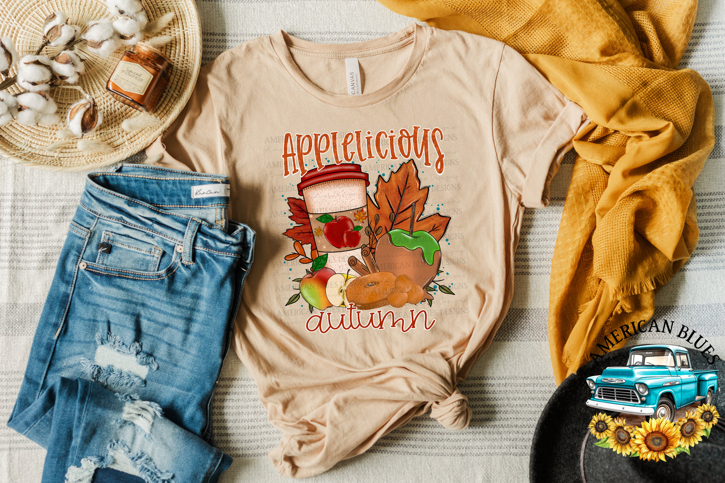 Applelicious Autumn digital design | American Blues Designs
