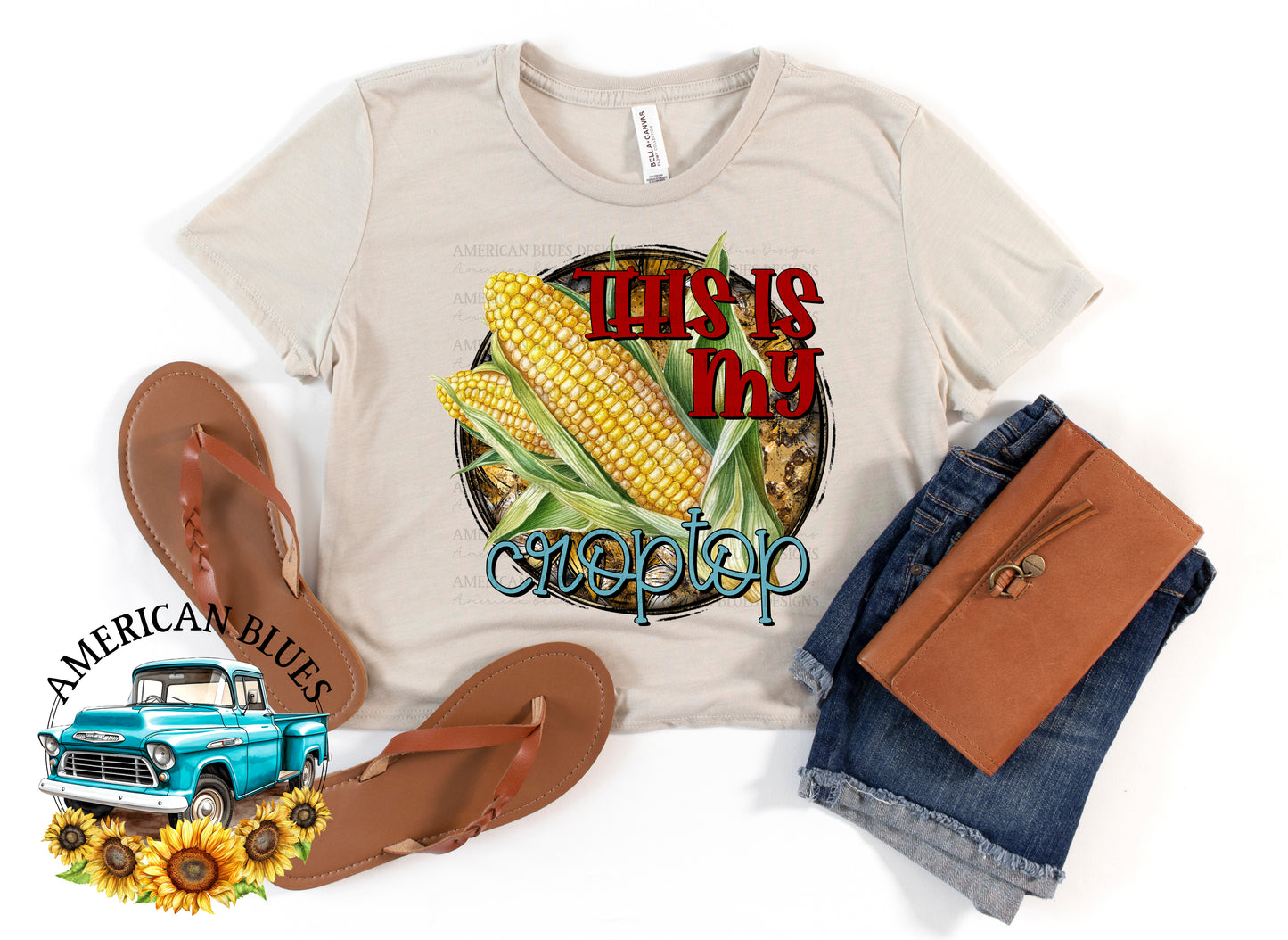 This is my croptop digital design | American Blues Designs