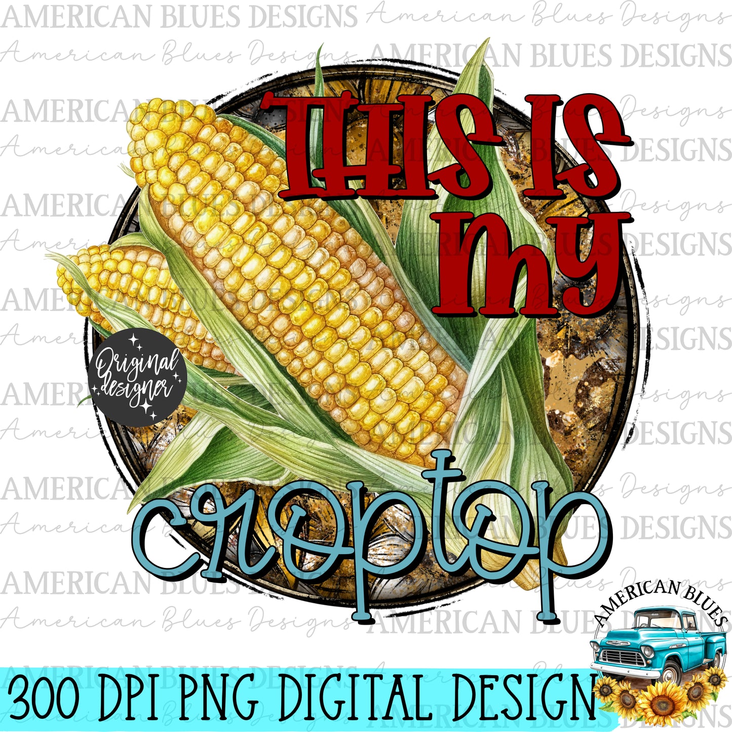 This is my croptop digital design | American Blues Designs