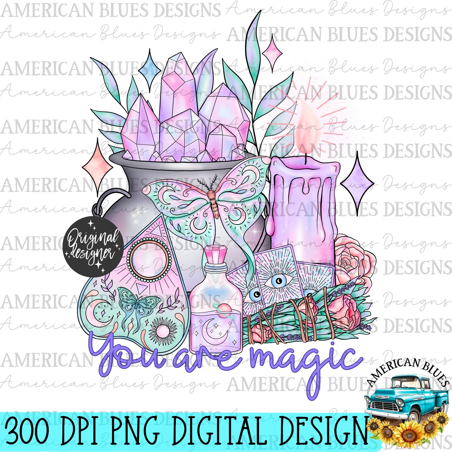 You are magic digital design | American Blues Designs