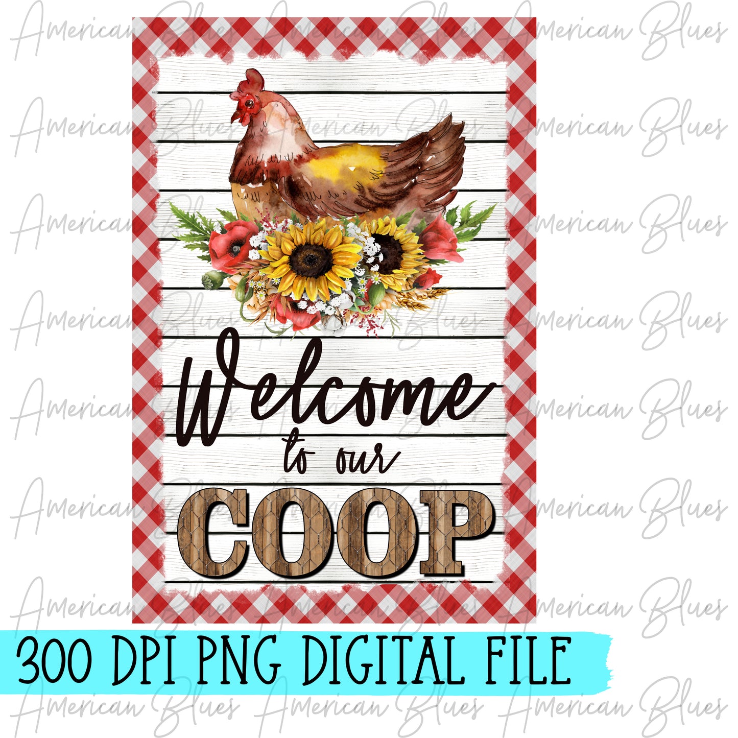 Welcome to our coop GARDEN FLAG DIGITAL