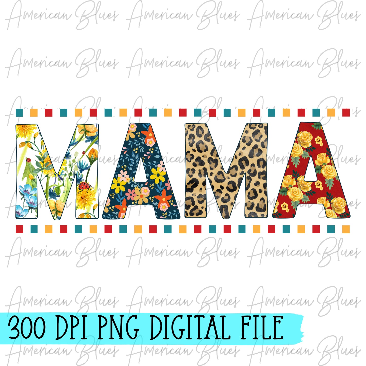 MAMA vintage floral DIGITAL