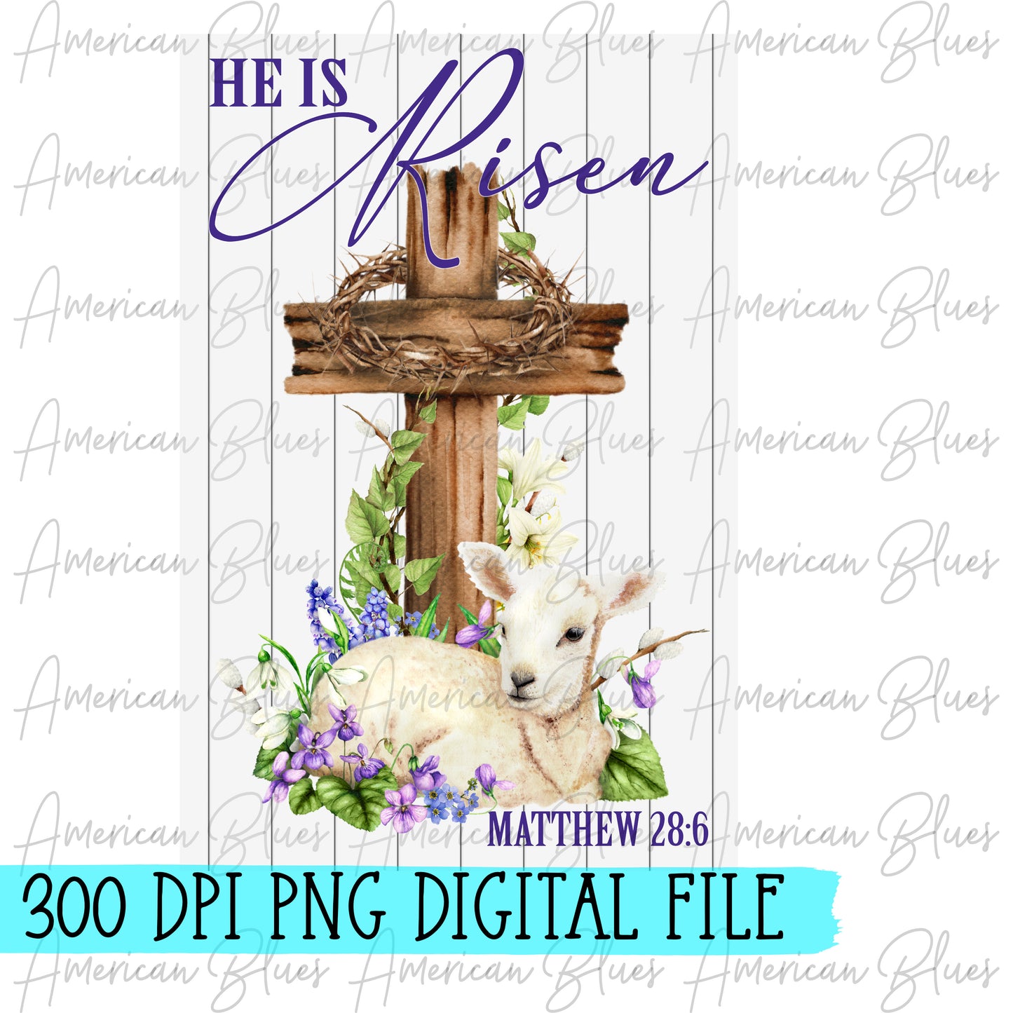 He is Risen/lamb GARDEN FLAG DIGITAL